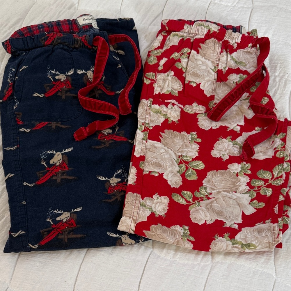 Abercrombie & Fitch Women’s Pajama Bottoms - Moose/Floral